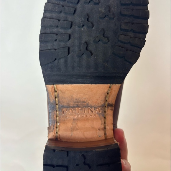 Patina Brown Leather Ankle Boots - Picture 4 of 4